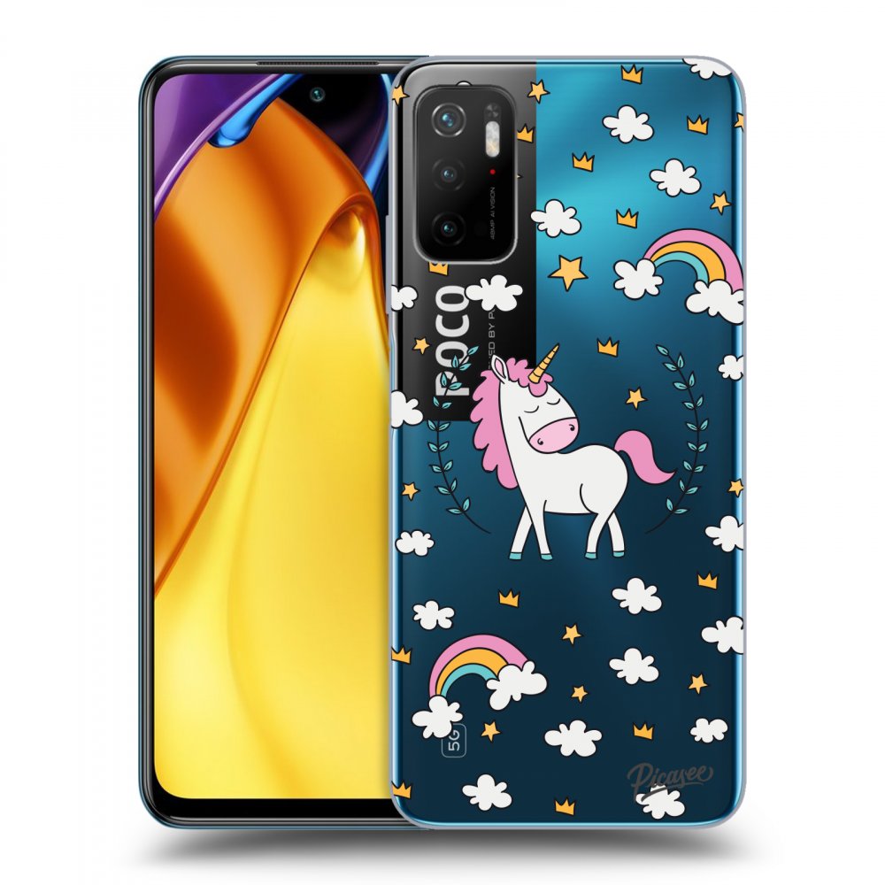Picasee Xiaomi Poco M3 Pro 5G Hülle - Transparentes Silikon - Unicorn star heaven