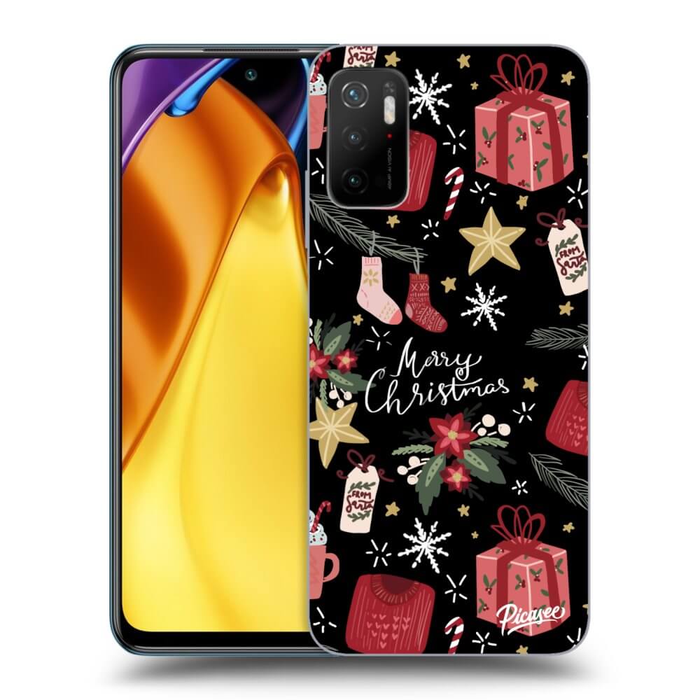 Picasee Xiaomi Poco M3 Pro 5G Hülle - Schwarzes Silikon - Christmas