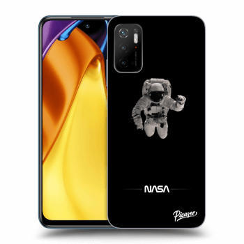 Picasee Xiaomi Poco M3 Pro 5G Hülle - Schwarzes Silikon - Astronaut Minimal