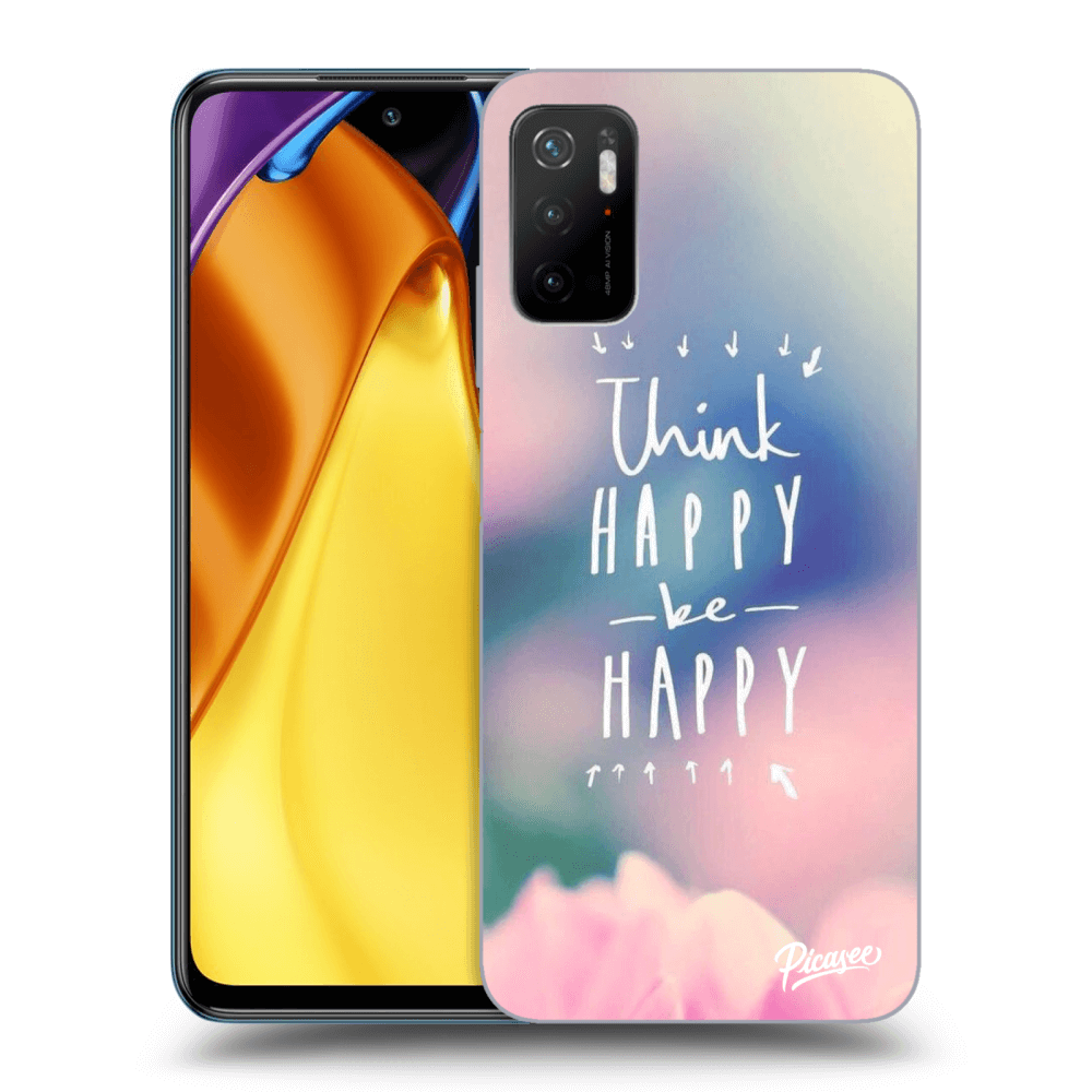 Picasee Xiaomi Poco M3 Pro 5G Hülle - Transparentes Silikon - Think happy be happy