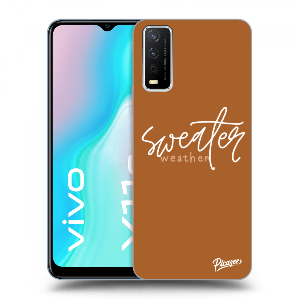 Picasee Vivo Y11s Hülle - Transparentes Silikon - Sweater weather