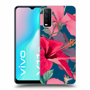 Picasee Vivo Y11s Hülle - Transparentes Silikon - Hibiscus