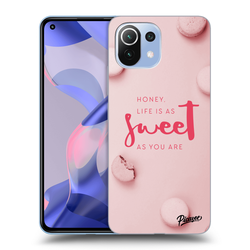 Picasee Xiaomi 11 Lite 5G NE Hülle - Schwarzes Silikon - Life is as sweet as you are