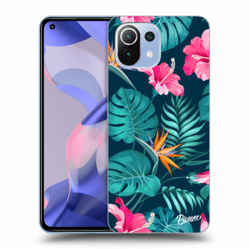 Hülle für Xiaomi 11 Lite 5G NE - Pink Monstera