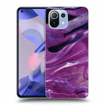 Hülle für Xiaomi 11 Lite 5G NE - Purple glitter