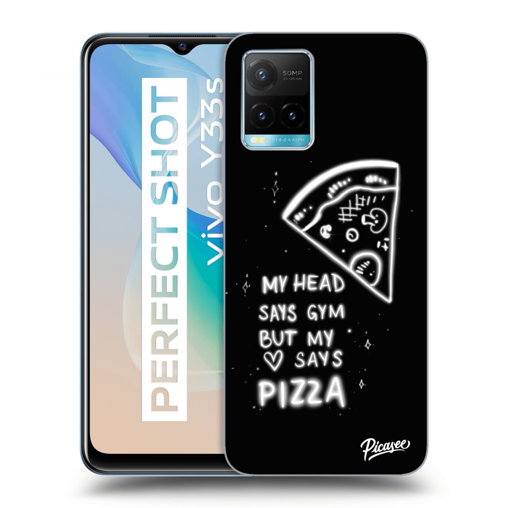 Picasee Vivo Y33s Hülle - Transparentes Silikon - Pizza