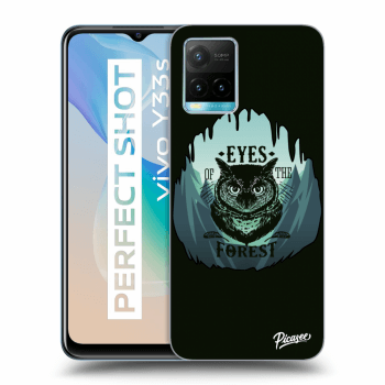 Picasee Vivo Y33s Hülle - Transparentes Silikon - Forest owl