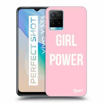 Picasee Vivo Y33s Hülle - Transparentes Silikon - Girl power
