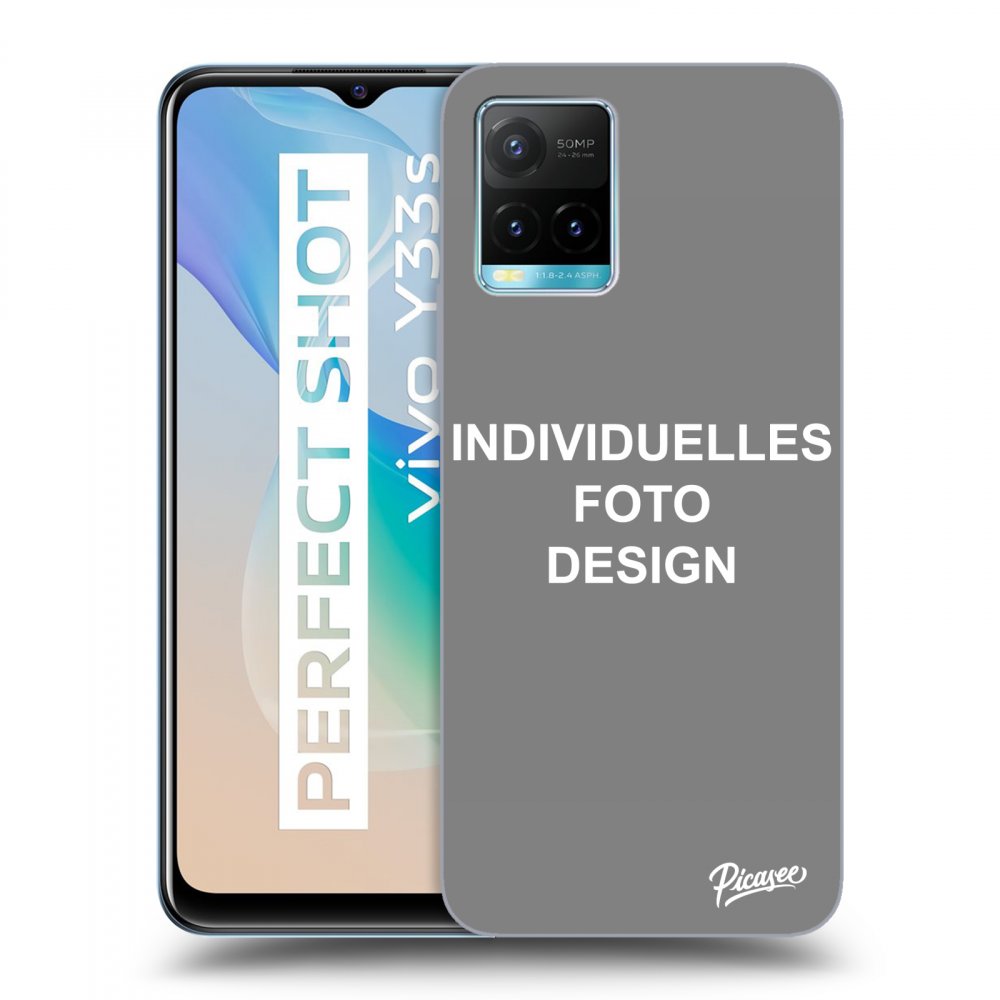 Picasee Vivo Y33s Hülle - Transparentes Silikon - Individuelles Fotodesign