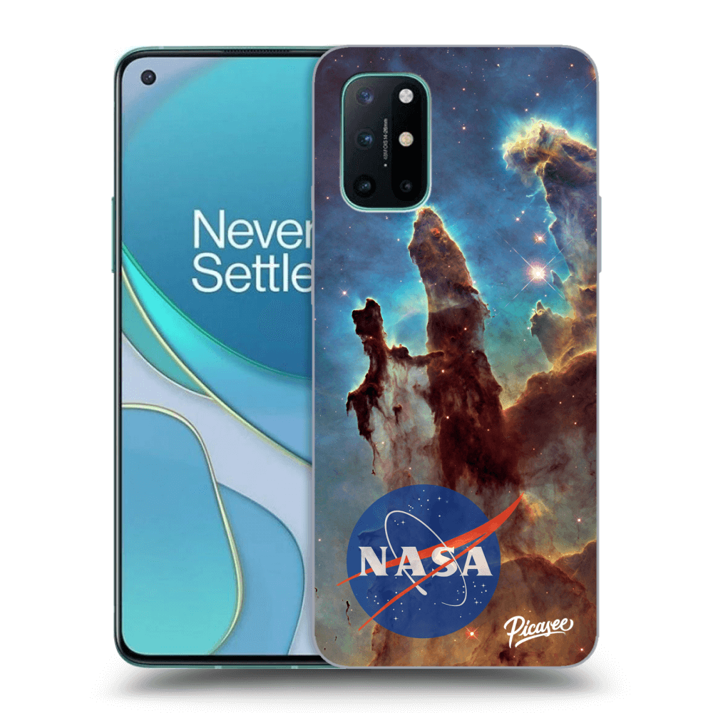 Picasee OnePlus 8T Hülle - Schwarzes Silikon - Eagle Nebula