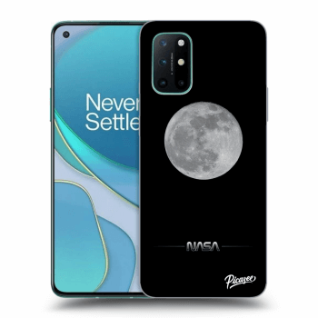 Picasee OnePlus 8T Hülle - Schwarzes Silikon - Moon Minimal