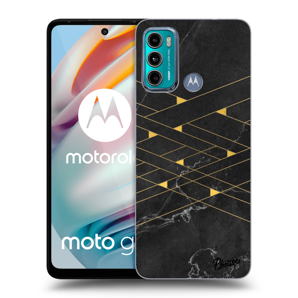 Picasee Motorola Moto G60 Hülle - Transparentes Silikon - Gold Minimal