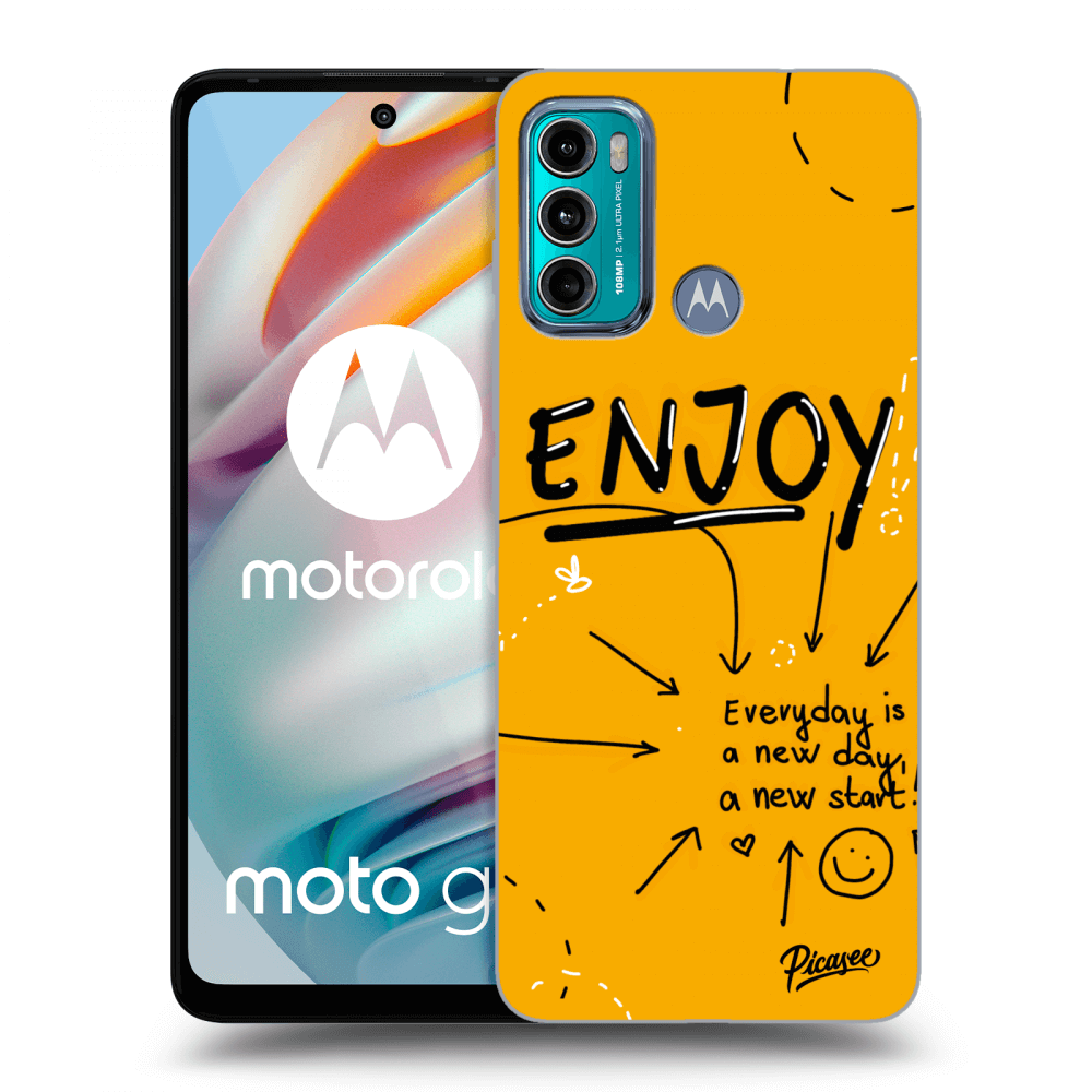 Picasee Motorola Moto G60 Hülle - Schwarzes Silikon - Enjoy