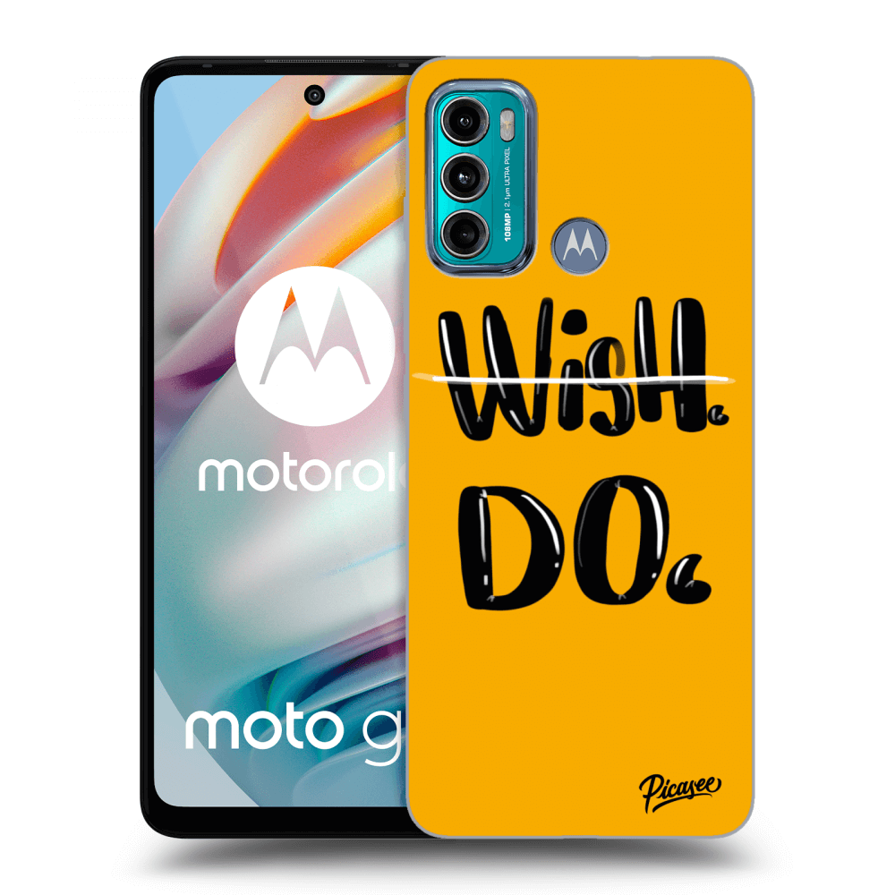Picasee Motorola Moto G60 Hülle - Transparentes Silikon - Wish Do