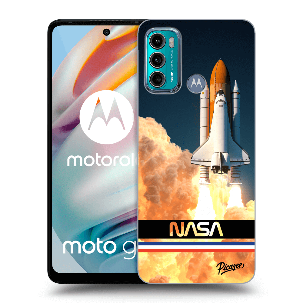 Picasee Motorola Moto G60 Hülle - Schwarzes Silikon - Space Shuttle