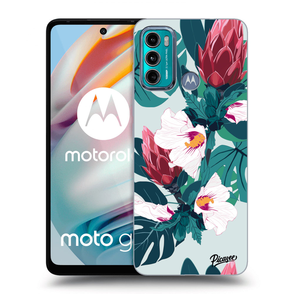 Picasee Motorola Moto G60 Hülle - Transparentes Silikon - Rhododendron