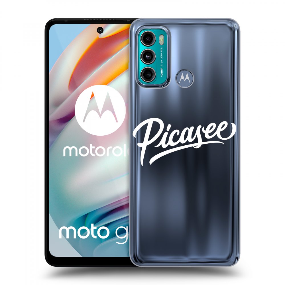 Picasee Motorola Moto G60 Hülle - Transparentes Silikon - Picasee - White