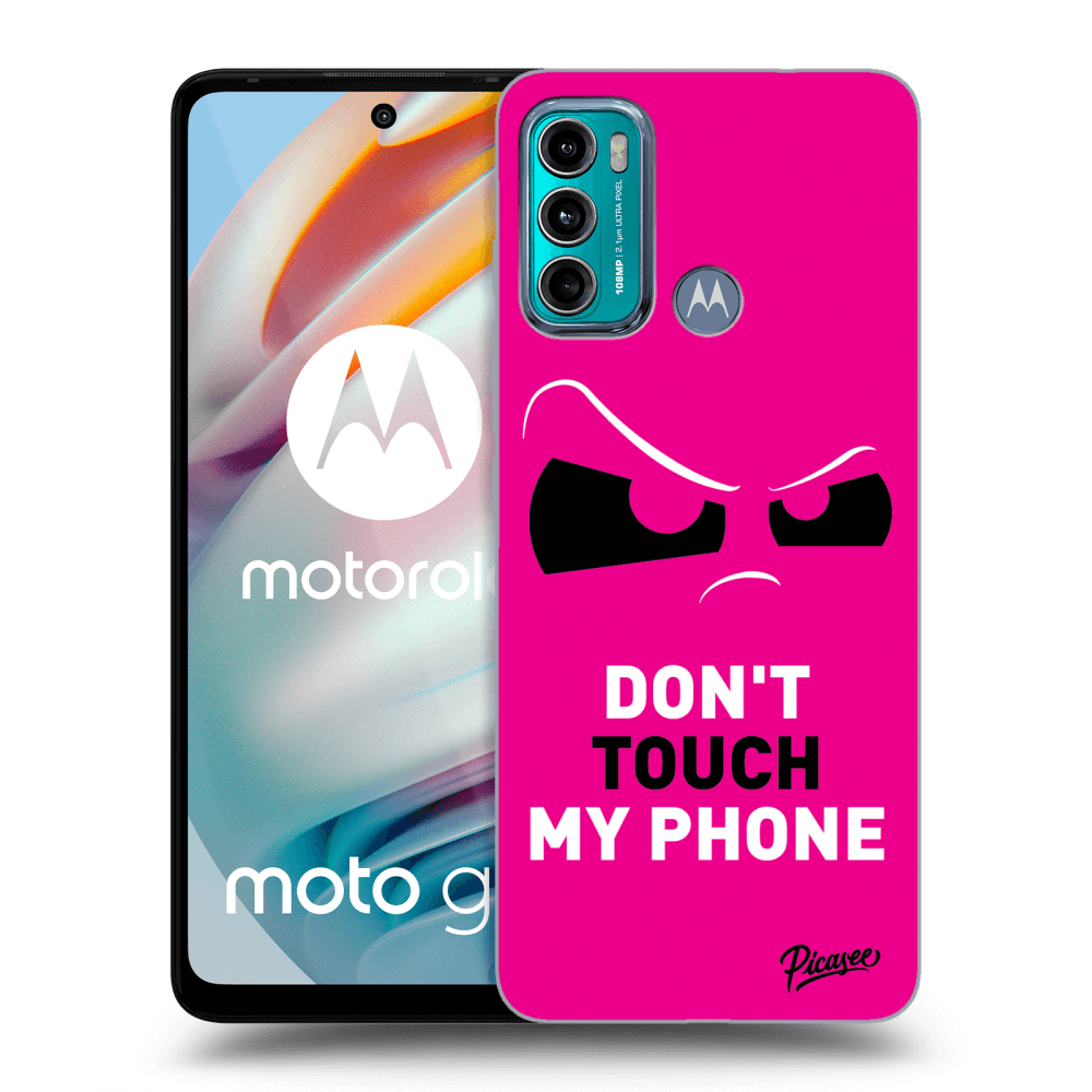Picasee Motorola Moto G60 Hülle - Transparentes Silikon - Cloudy Eye - Pink