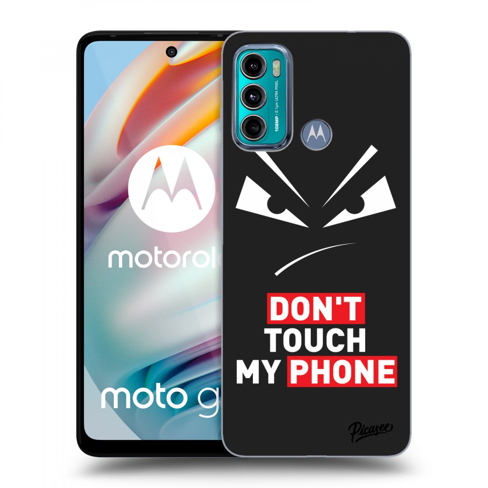 Picasee Motorola Moto G60 Hülle - Schwarzes Silikon - Evil Eye - Transparent
