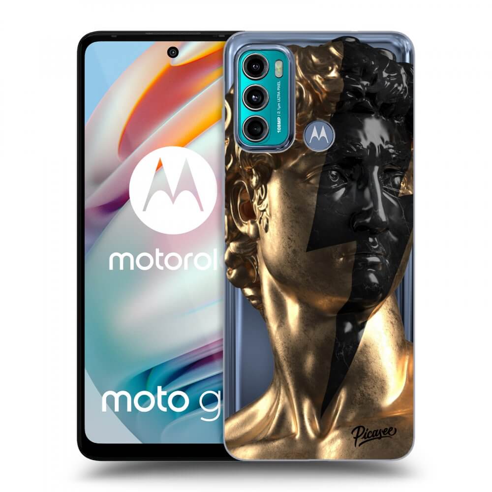 Picasee Motorola Moto G60 Hülle - Transparentes Silikon - Wildfire - Gold