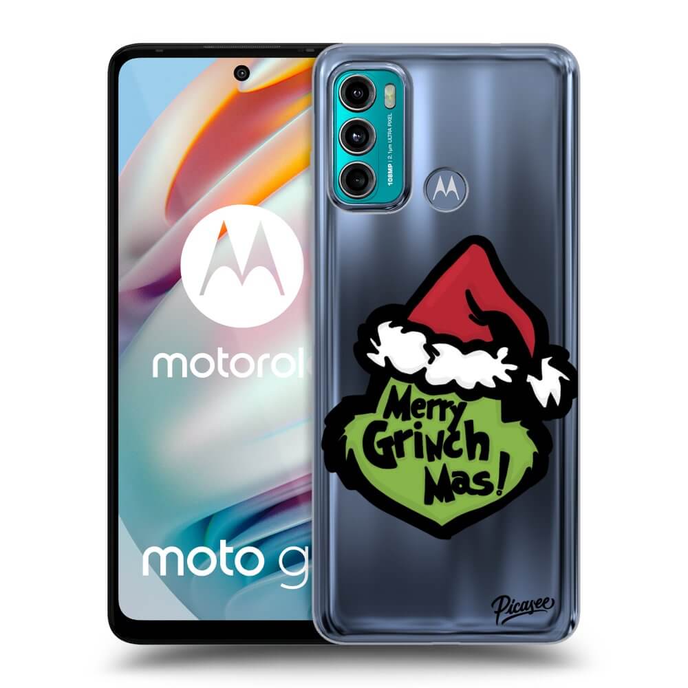 Picasee Motorola Moto G60 Hülle - Transparentes Silikon - Grinch 2