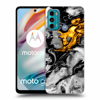 Hülle für Motorola Moto G60 - Black Gold 2