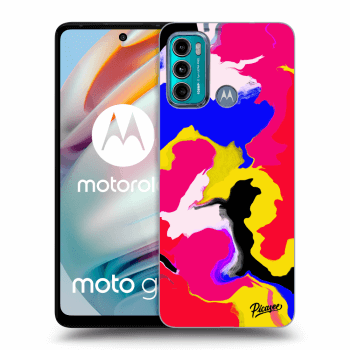 Picasee Motorola Moto G60 Hülle - Schwarzes Silikon - Watercolor