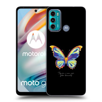 Picasee Motorola Moto G60 Hülle - Schwarzes Silikon - Diamanty Black