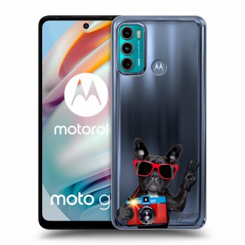 Picasee Motorola Moto G60 Hülle - Transparentes Silikon - French Bulldog