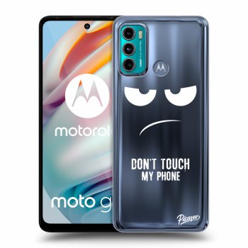 Picasee Motorola Moto G60 Hülle - Transparentes Silikon - Don't Touch My Phone