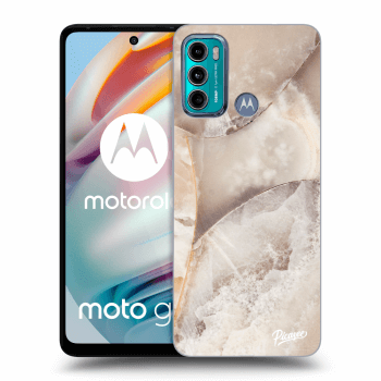 Hülle für Motorola Moto G60 - Cream marble