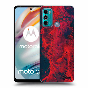 Picasee Motorola Moto G60 Hülle - Transparentes Silikon - Organic red