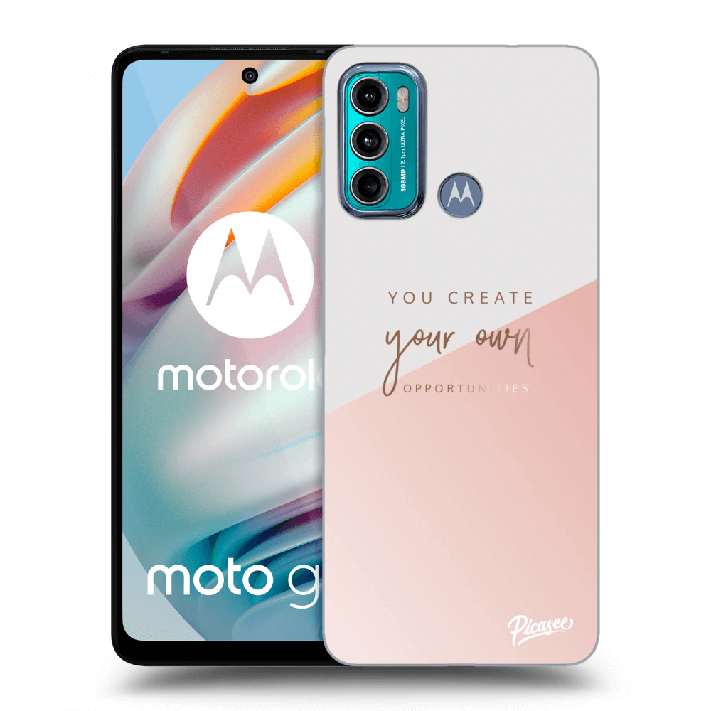 Picasee Motorola Moto G60 Hülle - Schwarzes Silikon - You create your own opportunities