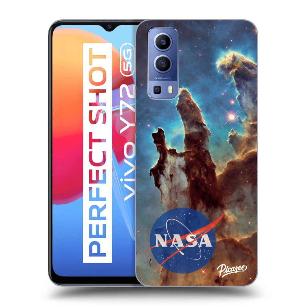Picasee Vivo Y72 5G Hülle - Transparentes Silikon - Eagle Nebula
