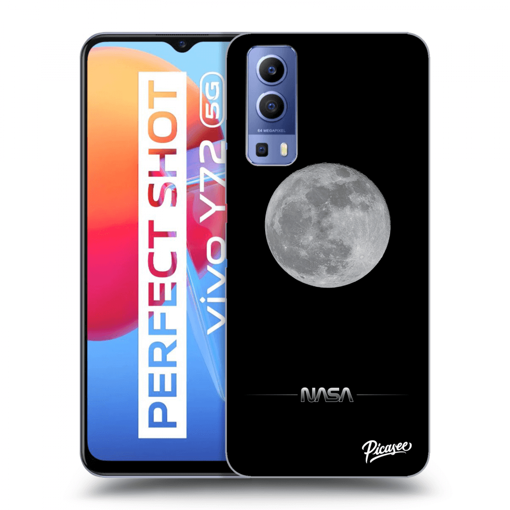 Picasee Vivo Y72 5G Hülle - Transparentes Silikon - Moon Minimal