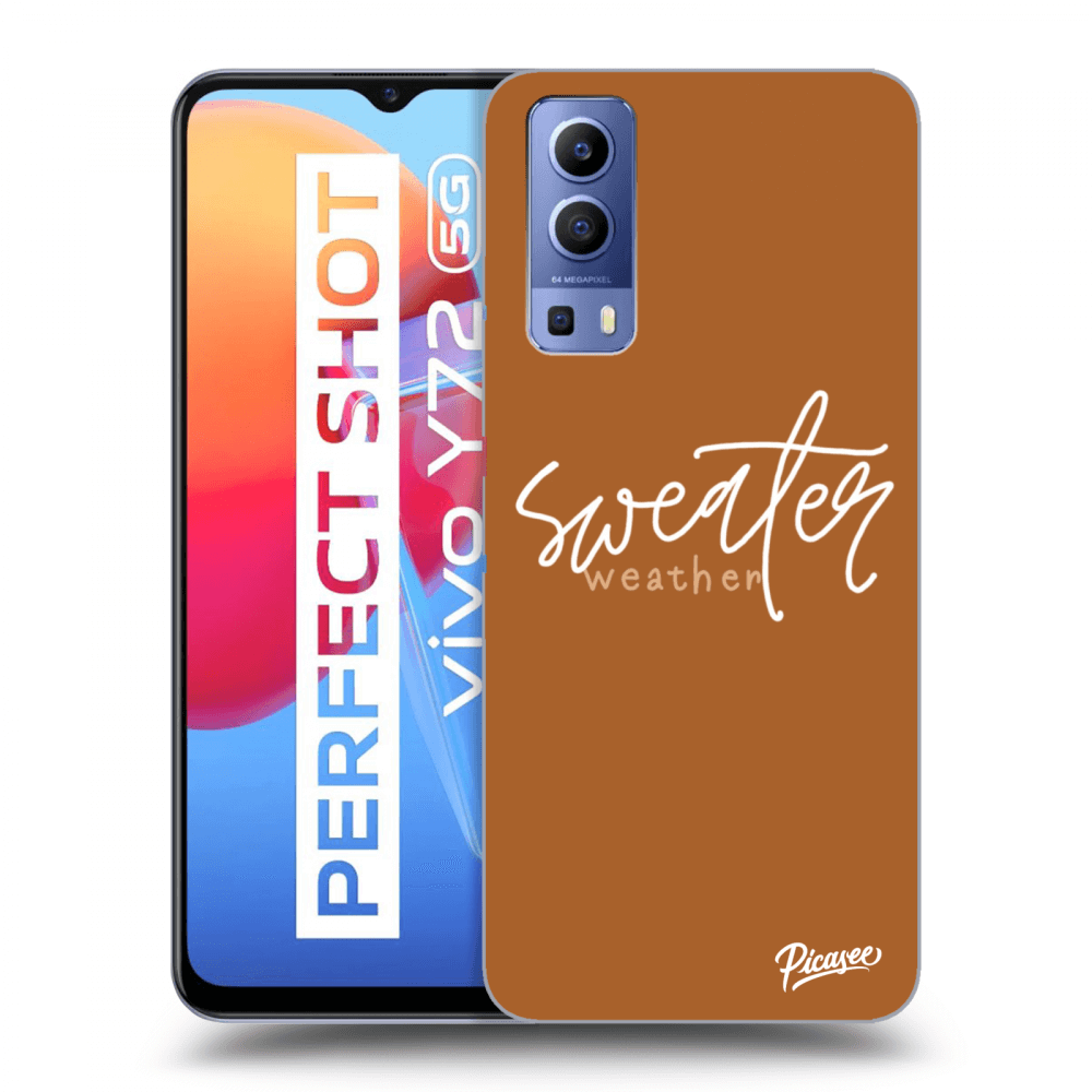 Picasee Vivo Y72 5G Hülle - Transparentes Silikon - Sweater weather