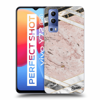 Hülle für Vivo Y72 5G - Pink geometry