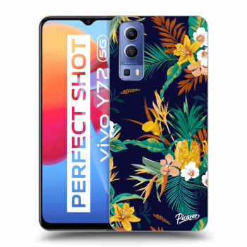 Picasee Vivo Y72 5G Hülle - Transparentes Silikon - Pineapple Color