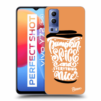 Hülle für Vivo Y72 5G - Pumpkin coffee