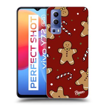 Picasee Vivo Y72 5G Hülle - Transparentes Silikon - Gingerbread 2