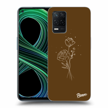 Picasee ULTIMATE CASE für Realme 8 5G - Brown flowers