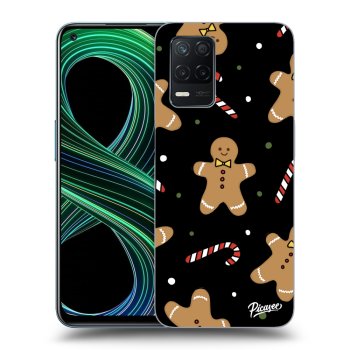 Picasee Realme 8 5G Hülle - Schwarzes Silikon - Gingerbread