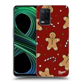 Picasee Realme 8 5G Hülle - Schwarzes Silikon - Gingerbread 2