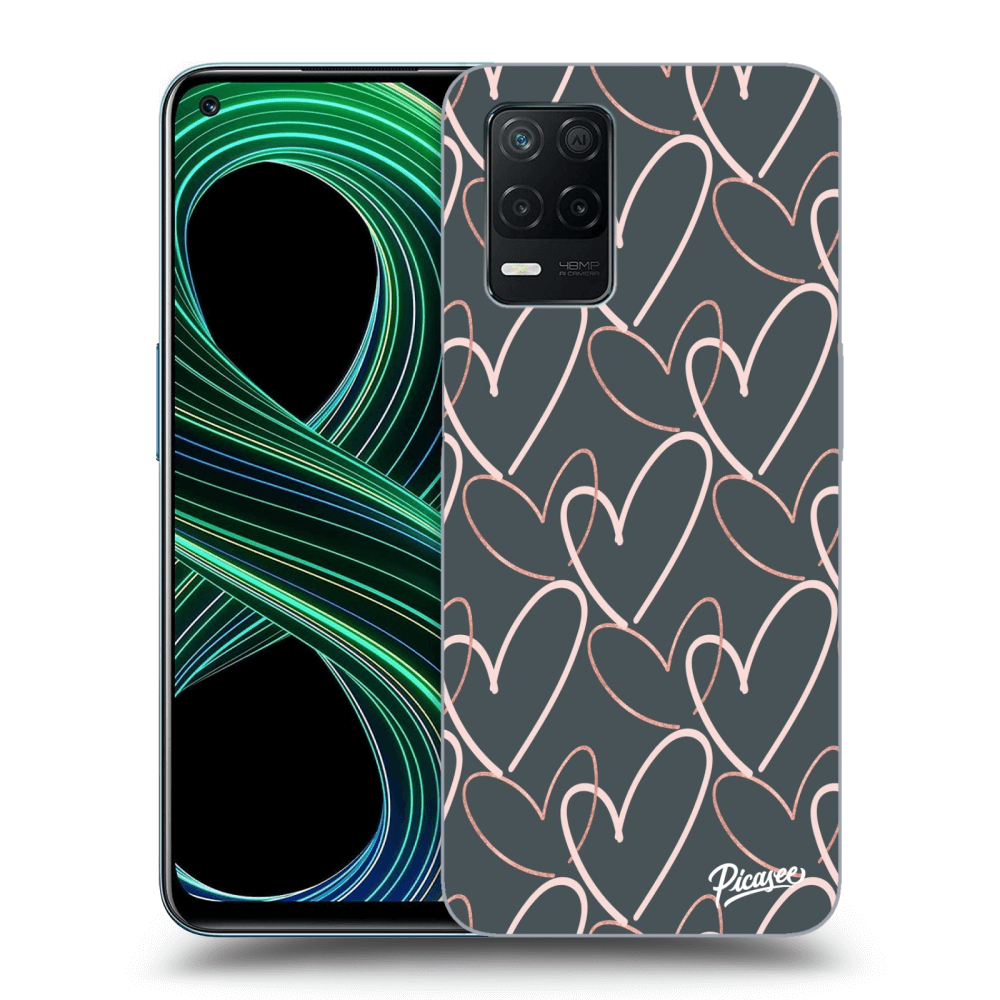 Picasee Realme 8 5G Hülle - Transparentes Silikon - Lots of love