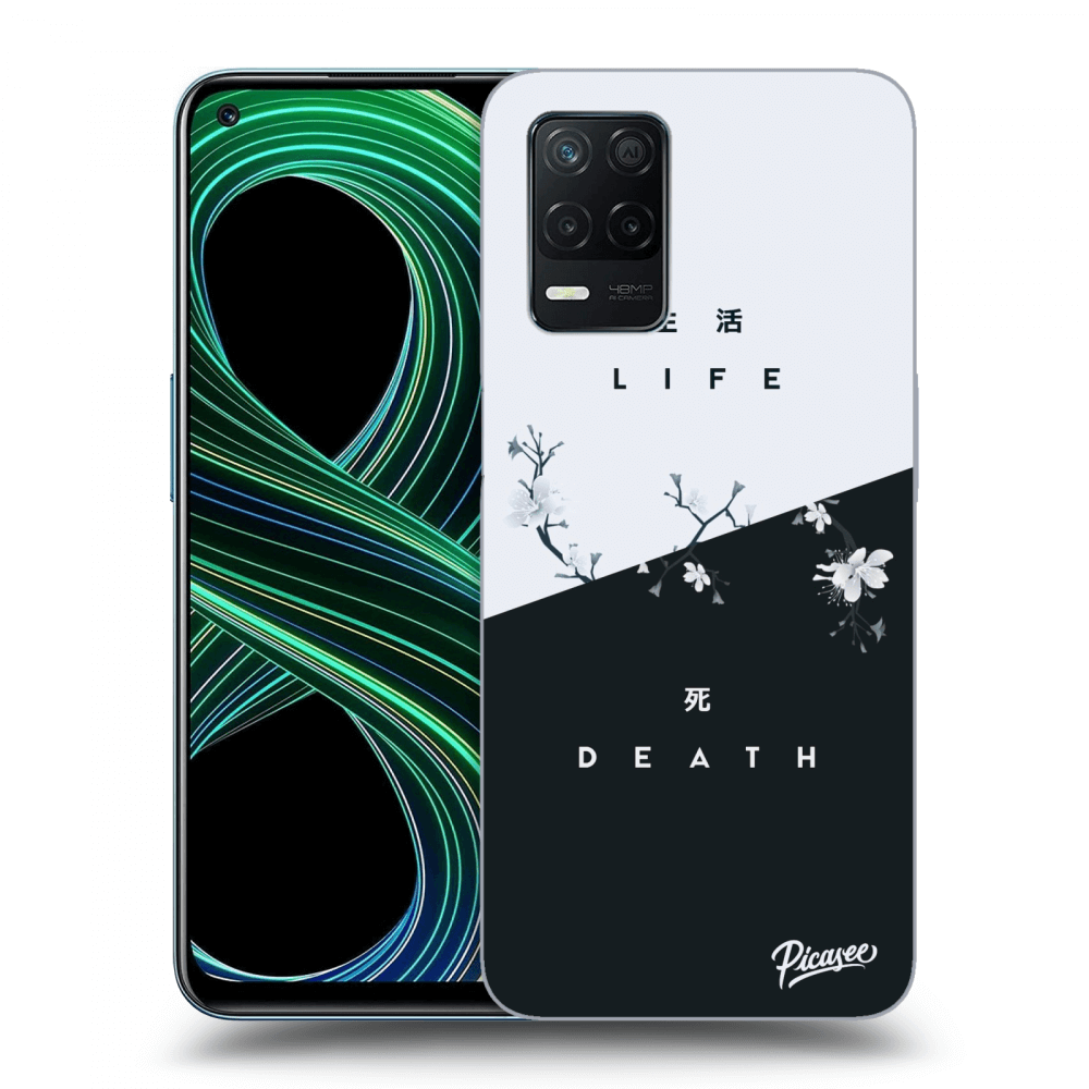 Picasee Realme 8 5G Hülle - Schwarzes Silikon - Life - Death