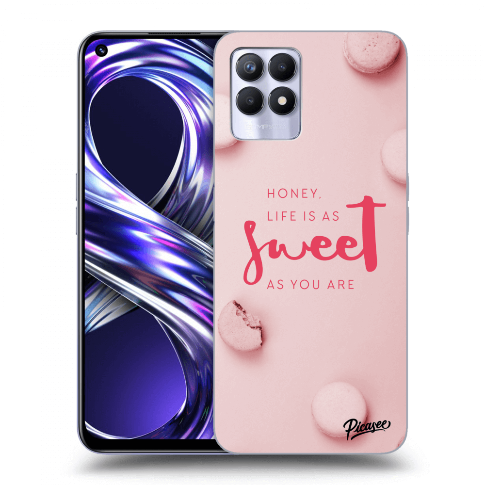 Picasee Realme 8i Hülle - Transparentes Silikon - Life is as sweet as you are