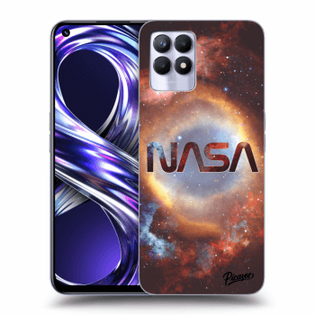 Picasee Realme 8i Hülle - Schwarzes Silikon - Nebula