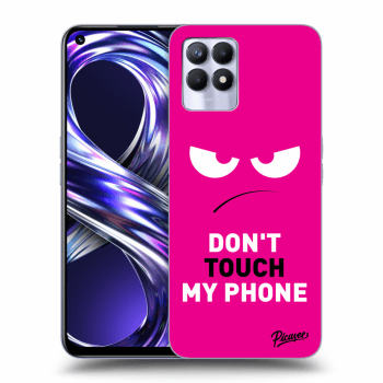 Picasee Realme 8i Hülle - Transparentes Silikon - Angry Eyes - Pink