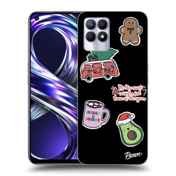 Hülle für Realme 8i - Christmas Stickers