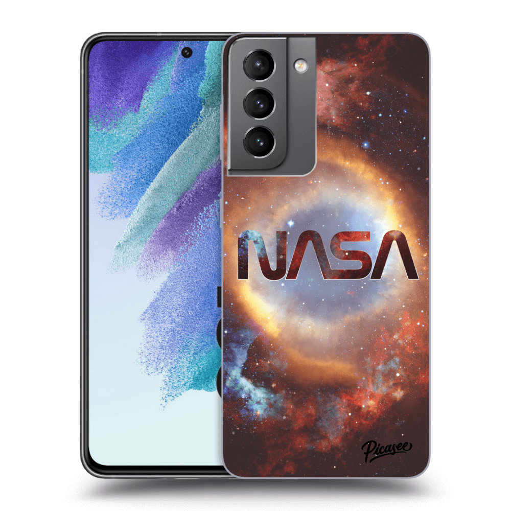 Picasee Samsung Galaxy S21 FE 5G Hülle - Schwarzes Silikon - Nebula